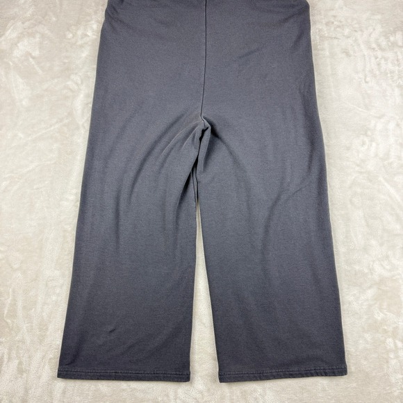 Madewell MWL Women Superbrushed Jumpsuit M Gray Wide Leg Relaxed Cropped Boho - Picture 7 of 14